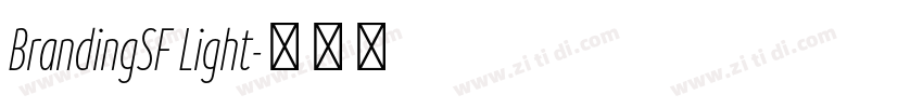 BrandingSF Light字体转换